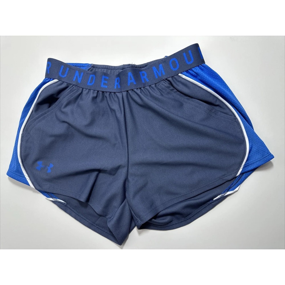 Under Armour Women's Play Up 3.0 Shorts Blue Extra Small New MSRP $30 Pockets